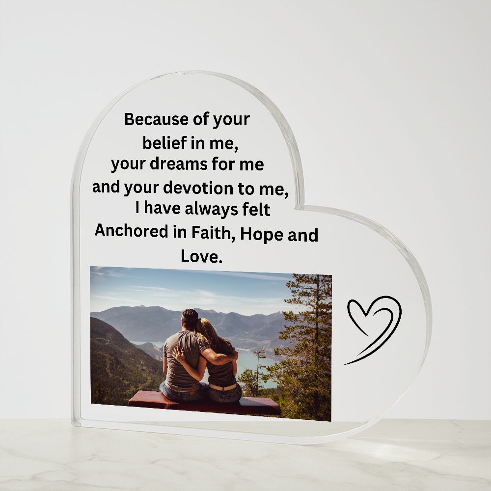 Acrylic Heart Plaque   Now 1/2 off! Hurry and order now !