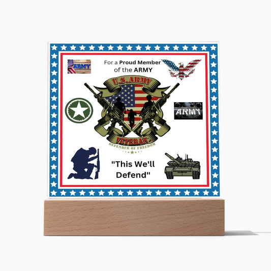 U.S.ARMY PLAQUE  This is now 50% off for a limited time!