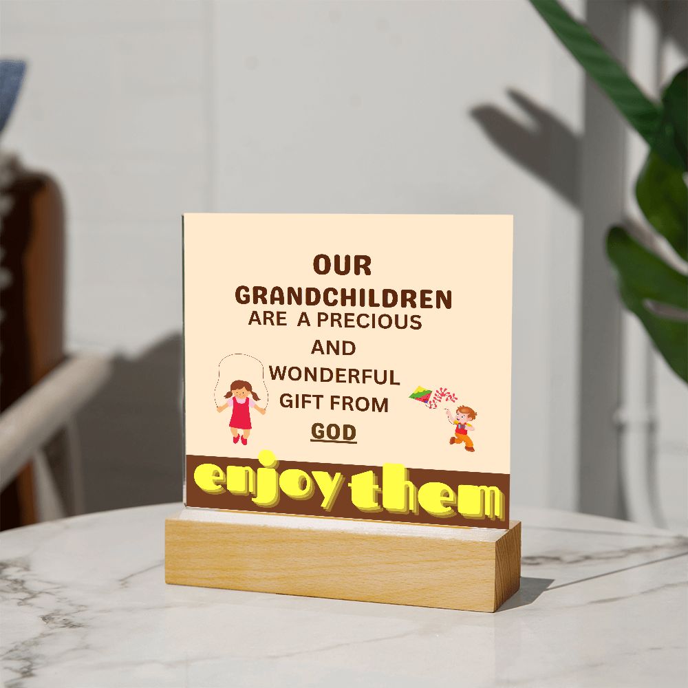 Acrylic Plaque for Grandparents  On sale now  for 50% off while supplies last!