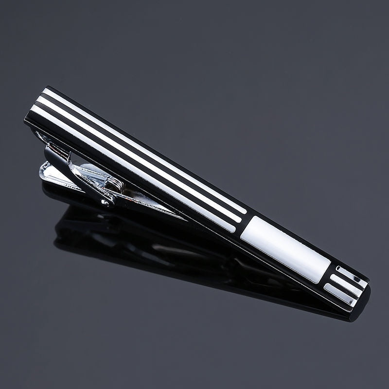 DY new high-quality enamel men&#39;s wedding tie clip high-end brand luxury design exquisite pattern crystal tie clip Free Delivery