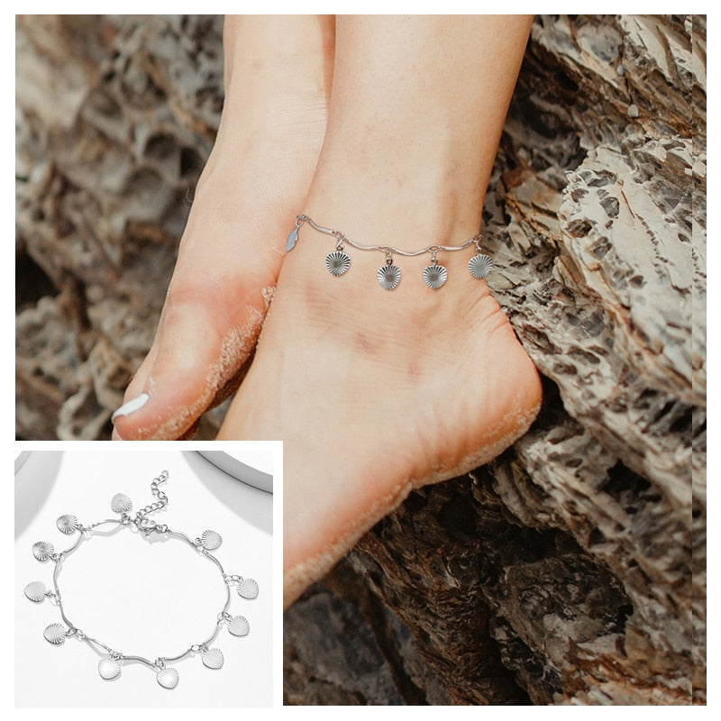 Snake Chain Anklet for Women Girls Adjustable Summer Beach Chain Anklet Bracelet Mother&#39;s Day Gifts Stainless Steel Not Allergic