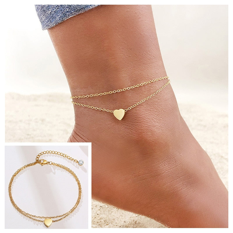 Snake Chain Anklet for Women Girls Adjustable Summer Beach Chain Anklet Bracelet Mother&#39;s Day Gifts Stainless Steel Not Allergic